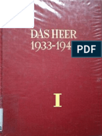 Das Heer 1933-1945 - Entwicklung des Organisatorischen Aufbaus - Band 1 - Das Heer Bis Zum Kriegsbeginn
