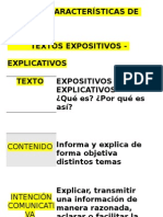 Características de Los Textos Expositivos (Papelografo)