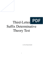 Old Files Third Letter Suffix Determinative Vocabulary Theory Test