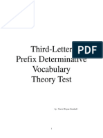 Old Files Third Letter Prefix Determinative Vocabulary Theory Test