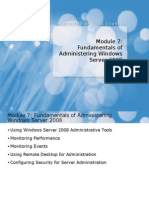 Fundamentals of Administering Windows Server 2008