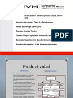 Productividad y Producción - Definiciones