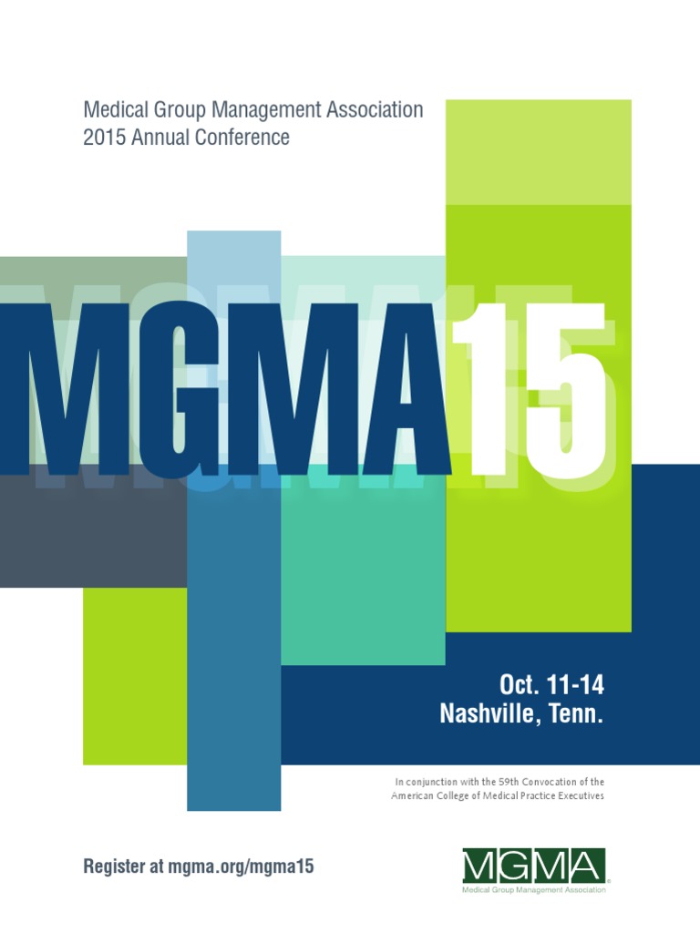 MGMA15 Brochure | PDF | Strategic Management | Professional Certification
