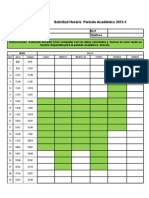 Formulario Disponibilidad Horario 2016-1