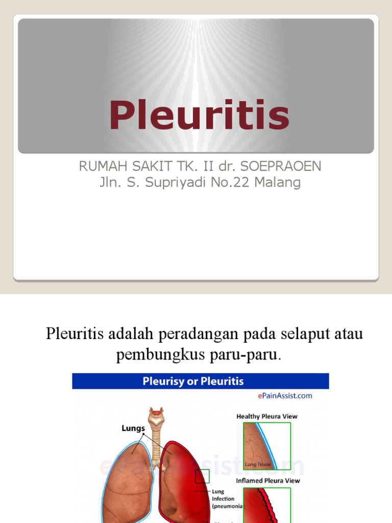 Penyebab dan Pengobatan Pleuritis | PDF | Sains & Matematika