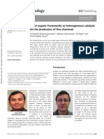 Metal Organic Frameworks as Catalysts for Fine Chemical Production