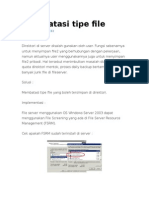 Membatasi Tipe File Yang Disimpan Di File Server