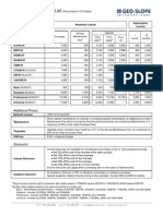 Geostudio 2012 Price List: Additional Prices