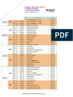 RMIT Final Exam Timetable SGS 2015-2