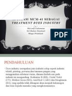 Aplikasi MCM-41 Sebagai Treatment Dyes Industry