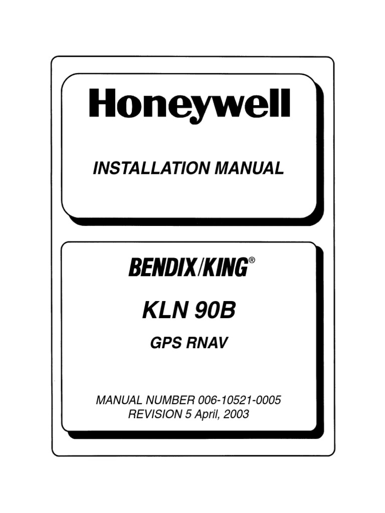 KLN 90B Installation Manual PDF Aerospace Engineering Electronics