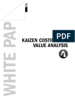 White Paper KWhite Paper Kaizen Costing and Value Analysisaizen Costing and Value Analysis