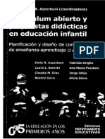 Azzerboni Delia Curriculum Abierto y Propuestas Didacticas en Educacion Infantil