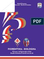 Fiorentina Bologna: Match Program