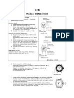 Manual Ceas Casio-Modul 1343