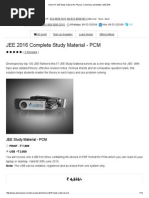 Download Online IIT JEE Study Material for Physics Chemistry and Maths _ JEE 2016 by Kushal Bisla SN282365772 doc pdf