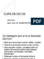 Curs de Dicție Lectia 1