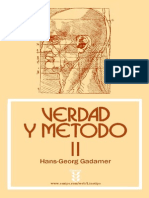 Gadamer Verdad y Metodo Tomo 2