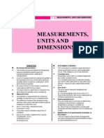 Measurements Units and Dimensions