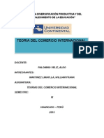 Principales Teorías Del Comercio Internacional