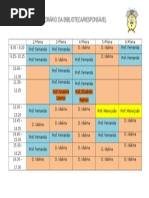 Horário Da Biblioteca