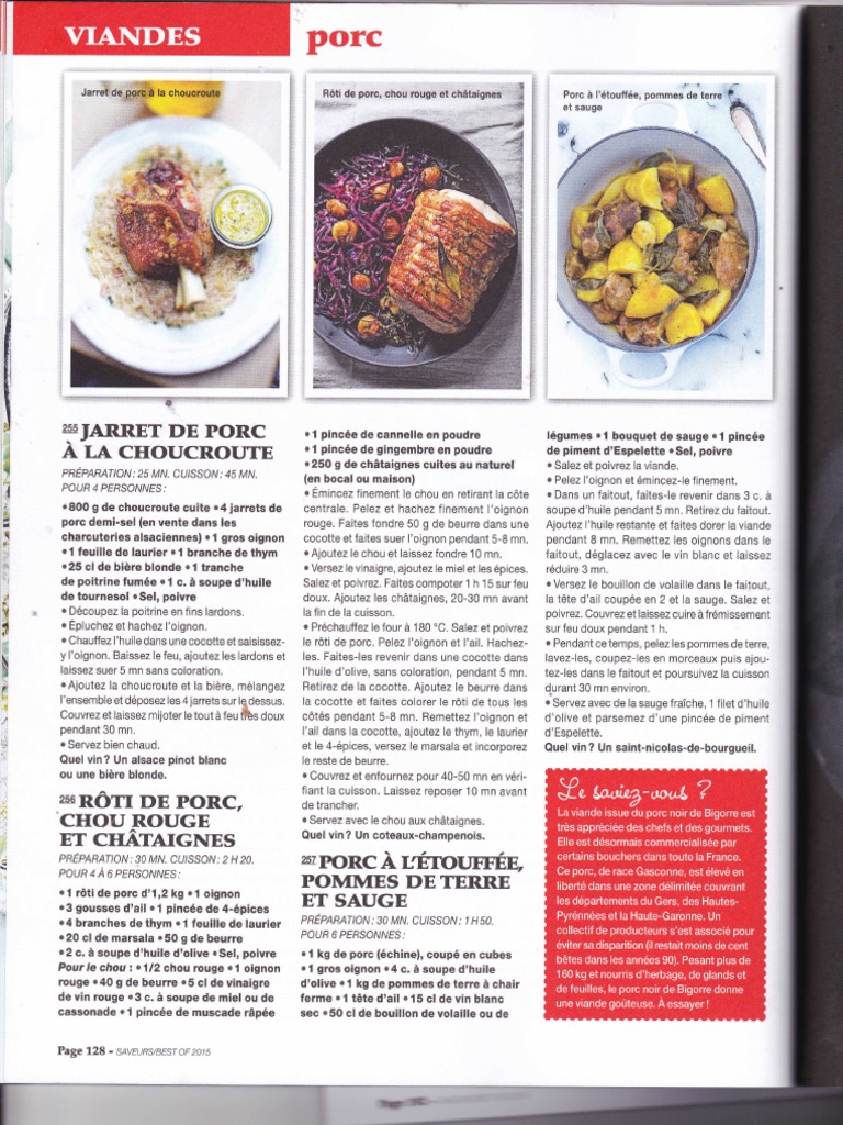 Porc Au Chou Rouge Et Aux Chataignes Culinaria Asiatica