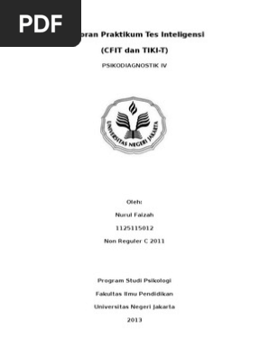 Laporan Tes Tiki Cfit Docx