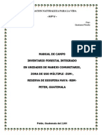 Manual de Campo- Inventario Forestal Integrado en Unidades de Manejo Comunitario
