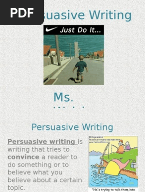persuasive writing ppt