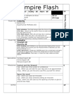 Vampire Flash: Solo d10 Buddy d6 Team d8 PP D8 or d4+1pp