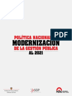 Politica Nacional de Moderniacion de La Gestion Publica