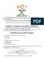 Acentuação: sílaba tônica, acento tônico e acento gráfico