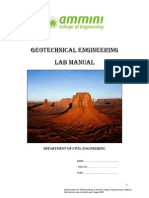 GEOTECHNICAL ENGINEERING LAB MANUAL