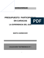 Presupuestos Participativos en Ccs