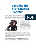 Biografía de Pedro Suarez Vertiz