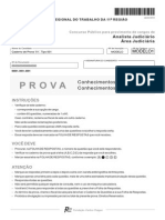 Fcc 2012 Trt 11 Regiao Am Analista Judiciario Area Judiciaria Prova Email