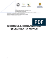 Modulul I. Organizarea Si Legislatia Muncii