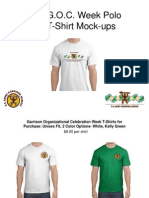 Garrison Organizational Celebration Shirt Mock Ups