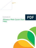 Alfresco Web Quick Start User Help