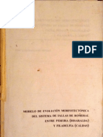 Modelo de Evolución Morfotectónica Del Sistema de Fallas de Romeral Entre Pereira (Risaralda) y Filadelfia (Caldas)