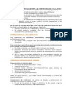 Aspectos Generales Sobre La Contratación en El Perú