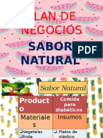 Plan de Negocios: Sabor Natural