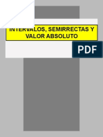 Clase 3 - Intervalos, Semirrectas y Valor Absoluto PDF