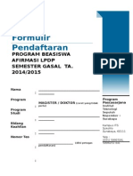 Form Pendaftaran Afirmasi LPDP