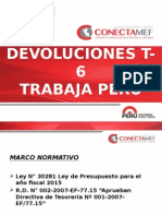 Devolución de Saldos - Programa Trabaja Perú