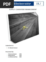 Supply Chain Risk Management