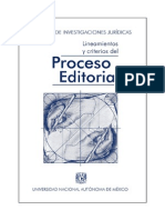 Lineamientos y criterios del proceso editorial 