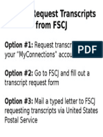 Request FSCJ Transcripts