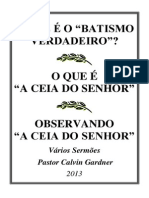 O Batismo Verdadeiro e suas Características