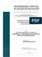 Propuesta de Intervención Pedagógica: Tecnologías Aplicadas A La Educación para Profesiones Docentes